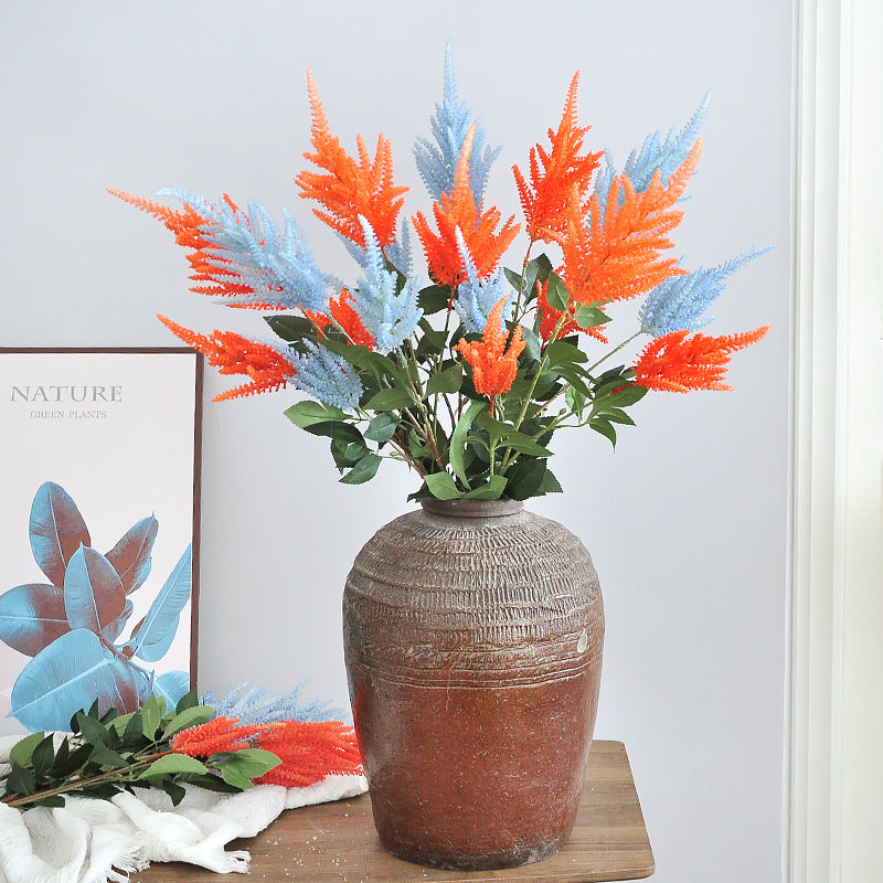 Astilbe Artificial Flower, Single Stem with 3 Blooms, 41" Tall, Silk-Like Fabric, for Home Decor, Weddings, and Events