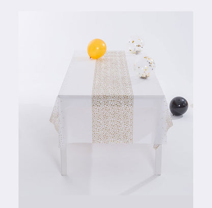 Bulk 2 Pcs Disposable Plastic Table Cover for Wedding Birthday Baby Shower Graduation Engagement Party Decorations Wholesale