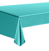 Bulk 5 Pcs Aluminum Foil Rectangle Tablecloth Metallic Waterproof Table Cover for Birthday Wedding Baby Shower Anniversary Party Decorations Wholesale