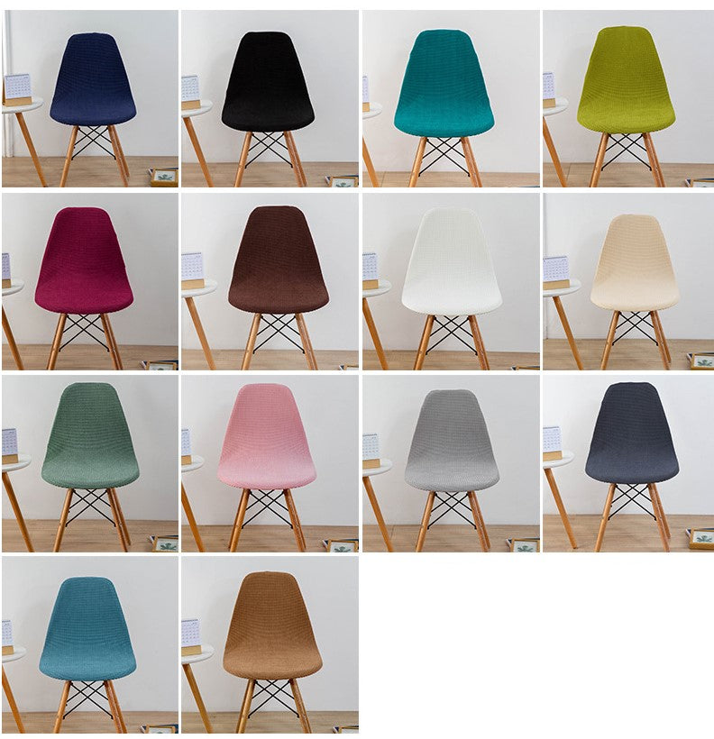 Bulk Elastic Shell Chair Cover Thicken Grid Pattern Dining Chair Covers for Weddings Party Home Decor Wholesale