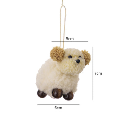 2025 Puppy Christmas Ornaments - Felt DIY Hanging Decor for Christmas & Eid