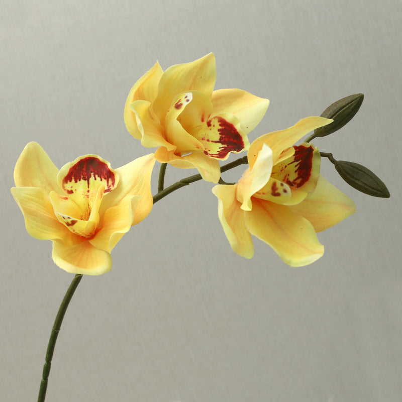 Single Stem Magnolia Flower, 29" Tall, Real-Touch Latex, 5 Blooms, Perfect for Home Decor, Weddings, and Events