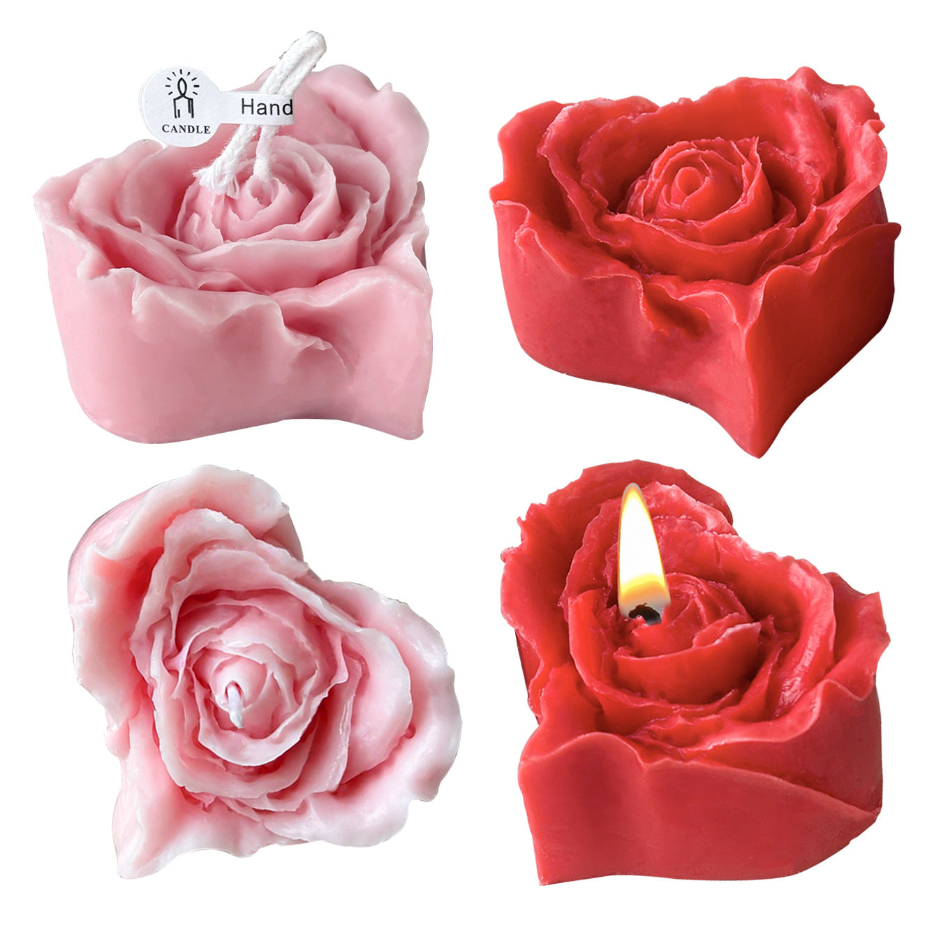 Heart Rose Scented Candle - Valentine's Day Gift | Aesthetic Home Ambience Candle