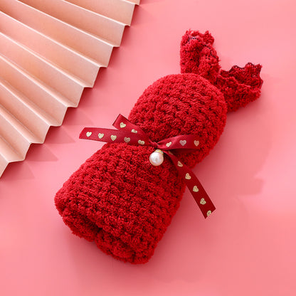 Wedding Favor Bunny Towel - Cute Soft Keepsake for Bridal Shower & Wedding Guests