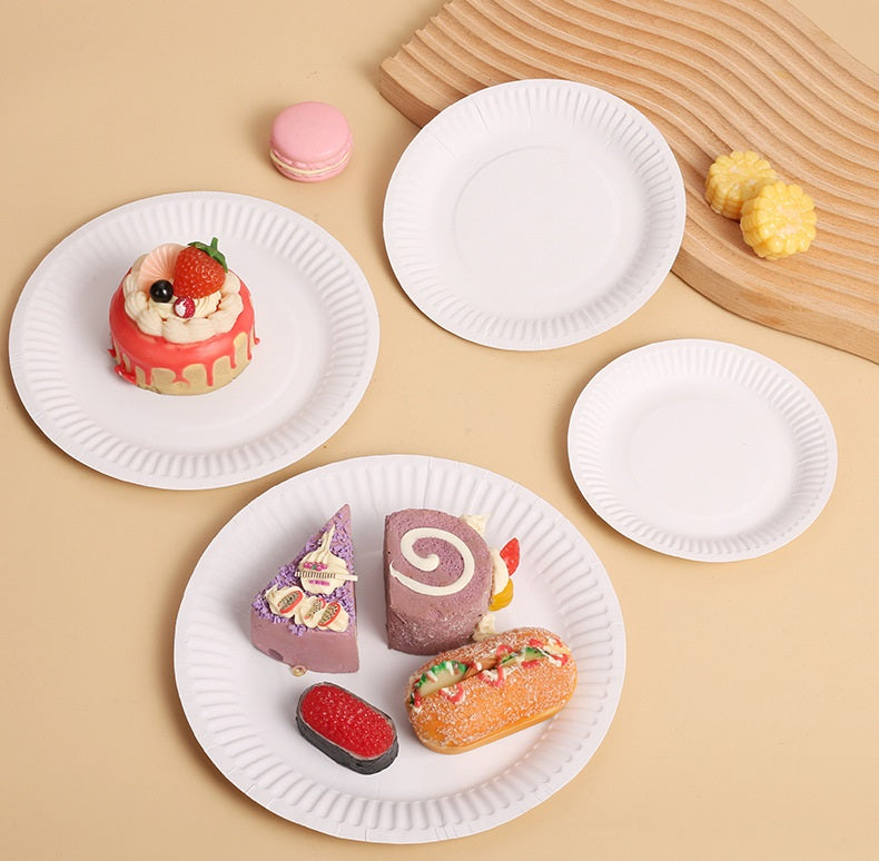 Bulk 20 Pcs Disposable Paper Plates Wholesale