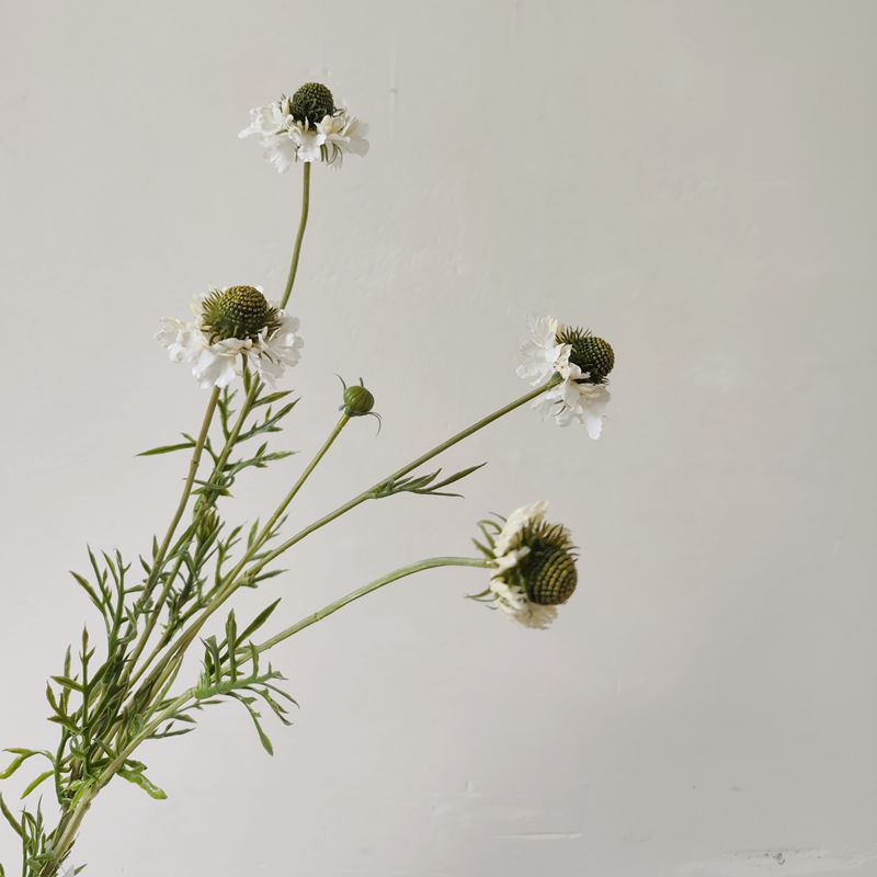 Artificial Daisy and Orchid Bush with 5 Blooms, 29" Tall, Silk-Like Fabric, Indoor Decor for Home and Events