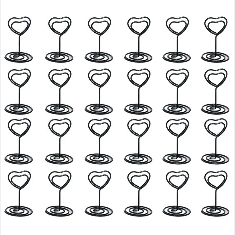 Bulk 24Pcs Gold Table Number Holders Metal Wedding Centerpiece with Secure Clip for Reception Birthday Party Decor Wholesale