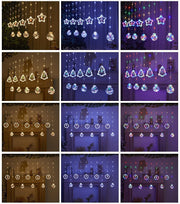 118 Ft LED Curtain String Lights USB Powered with Smart Remote Control for Christmas Window Hanging Decor