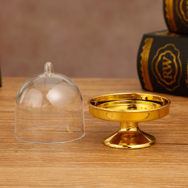 Bulk 12 Pack Clear Cake Stand Candy Treat Favor Boxes With Dome Cover for Birthday Wedding Holiday Party Supplies Wholesale