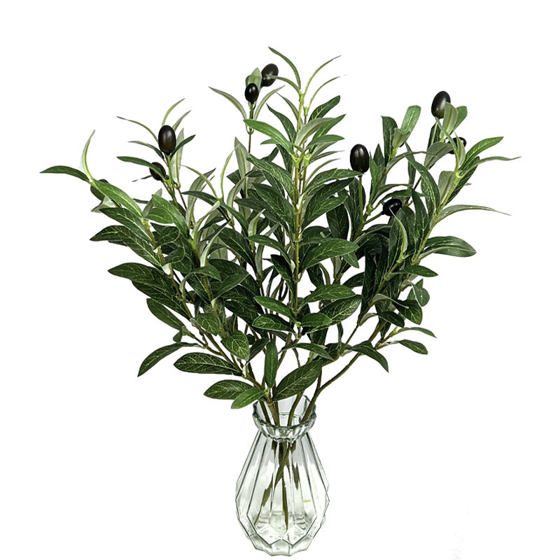 Artificial Olive Leaf Stems, Velvet Material, 49" Length, Set of 720, Perfect for Home Decor, Wedding Arrangements, and Commercial Displays