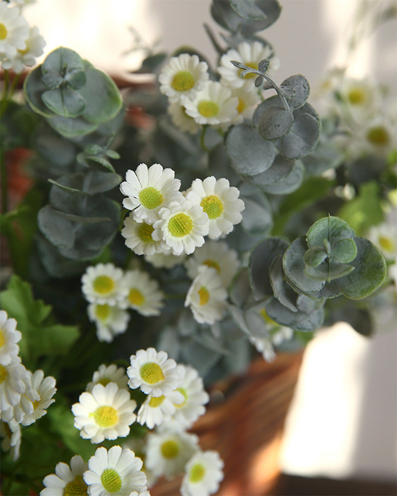 21 Inch Artificial Chamomile Flower Stems Bulk 10 Pcs Silk Wholesale