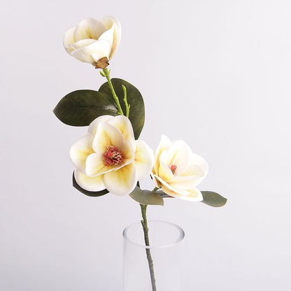 Bulk Magnolia Bridal Bouquet Artificial Flowers Long Stems Shatterproof for Wedding Centerpieces Rustic Vase Holiday Decor Wholesale