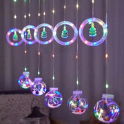 118 Ft LED Curtain String Lights USB Powered with Smart Remote Control for Christmas Window Hanging Decor