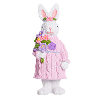 Easter Nordic Style Resin Rabbit Figurine - 5.9" Ins Trendy Sweater Bunny Decor for Party & Home (Gift Idea)