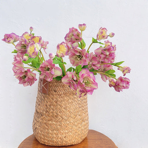 23 Inch Artificial Silk Helleborus Spray Branches 10 Pcs Bulk Wholesale