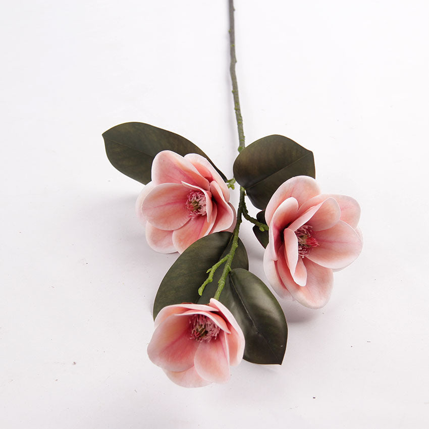 Bulk Magnolia Bridal Bouquet Artificial Flowers Long Stems Shatterproof for Wedding Centerpieces Rustic Vase Holiday Decor Wholesale