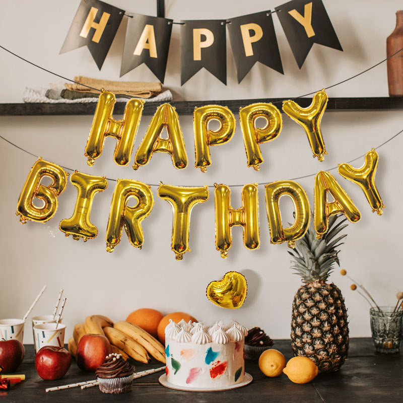 Bulk 16 Inch Happy Birthday Balloon Banner for Birthday Party Decorations Wholesale