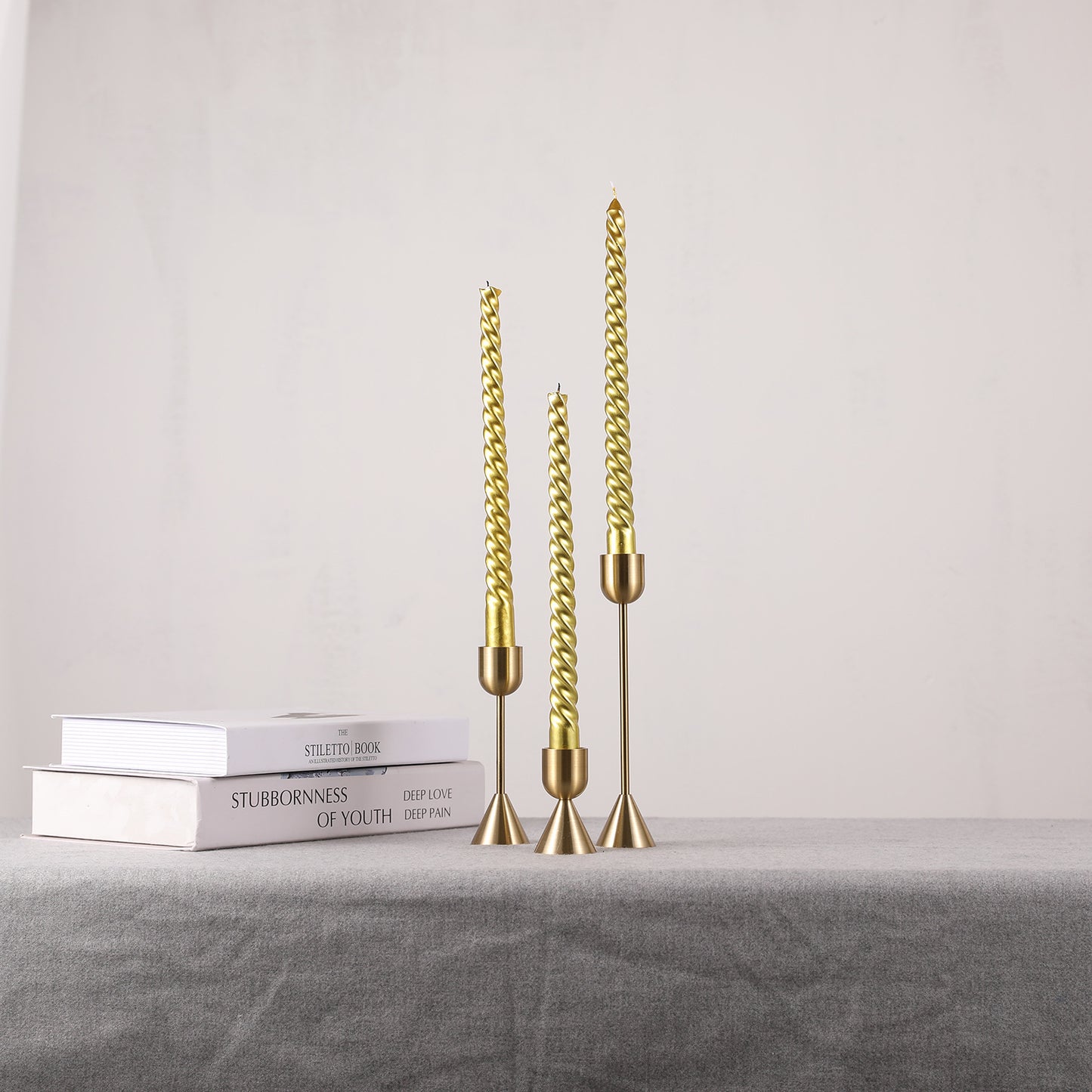 Bulk 3 Pcs Candlestick Holders Set Vintage Candlestick Holders for Candlelight Dinner Wedding Ceremony Party Home Ornaments Wholesale