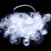 Artificial Santa Beard 1 Pc White Fake Beard Costume Accessory for Xmas Party Cosplay