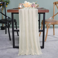 Bulk 2 Pack 27.5"X118" Boho Table Runner for Wedding Bridal Baby Shower Engagement Party Valentine's Day Decor Wholesale