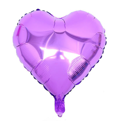 Bulk 50 Pcs 7 Inch Heart-shape Foil Balloons Mylar Balloons for Wedding Valentine's Day Decor Wholesale