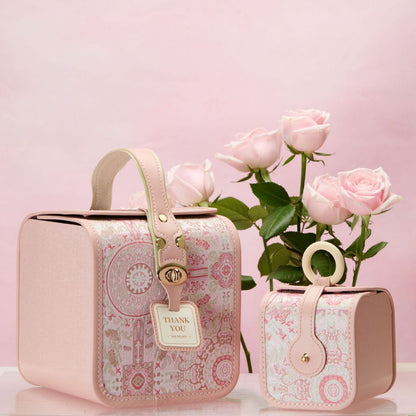 Pink Bridesmaid Gift Boxes - Wedding Favor Boxes 3 Sizes | No Assembly Needed