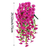Premium 2 Pcs Morning Glory Vines Silk Flowers UV Resistant Waterproof Wedding Arch Backdrops Hanging Baskets Indoor Outdoor