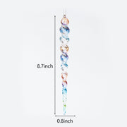 Clear Acrylic Ice Strip Christmas Ornaments Bulk Hanging Decorations for Xmas Trees