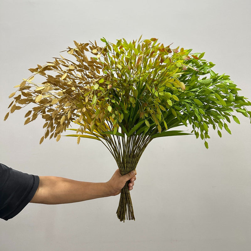 Artificial Pampas Grass Bush, Faux Plastic Plant Stem, Indoor Outdoor, for Home Decor, Weddings & Window Displays