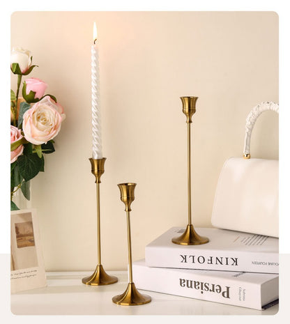 Bulk 3 Pcs Taper Candlestick Holders for Wedding Events Centerpiece Table Decor Wholesale