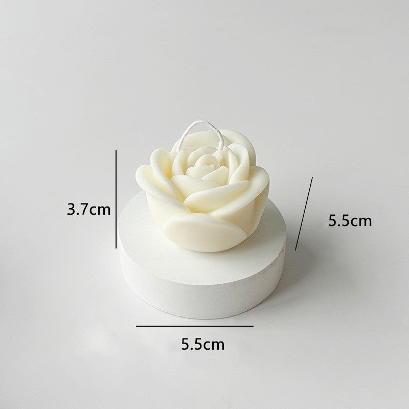 Valentine's Day Rose Aromatic Candle - Realistic Flower Shaped Candle | Romantic Gift