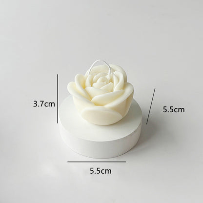 Valentine's Day Rose Aromatic Candle - Realistic Flower Shaped Candle | Romantic Gift