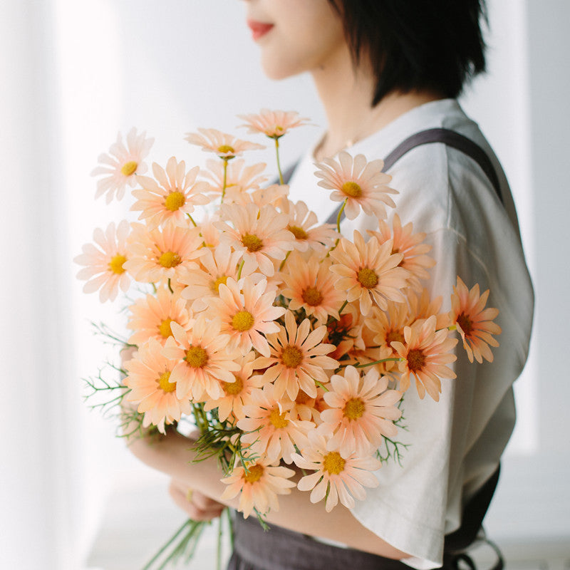 10 Pcs 20 Inch Artificial Silk Gerber Daisy Spray Stems Bulk Wholesale