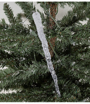 Clear Acrylic Ice Strip Christmas Ornaments Bulk Hanging Decorations for Xmas Trees