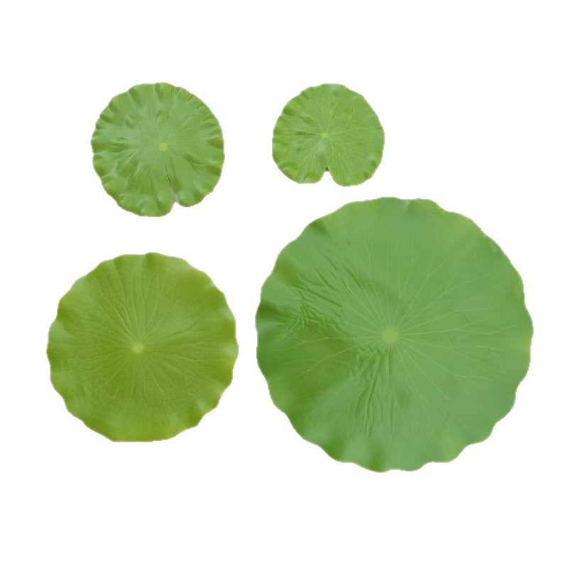 Artificial Lotus Leaf Single Stem, Realistic Plastic Decor for Home, Office or Outdoor, 16" Long