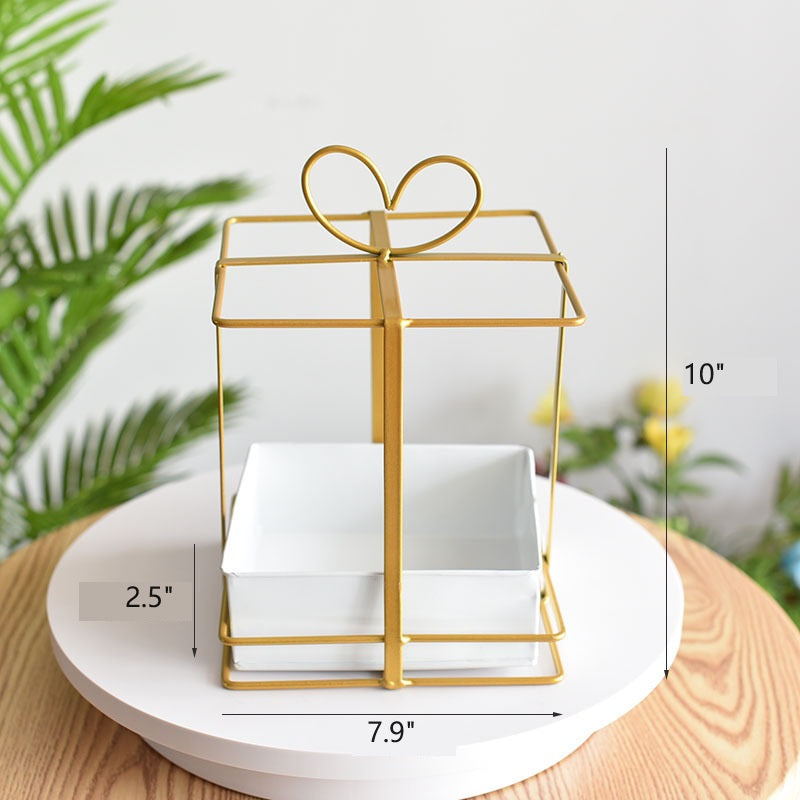 Bulk 1 Pc Metal Geometric Flower Stand Gold Plated Hanging Vase for Wedding Home Office Centerpiece Decor Wholesale