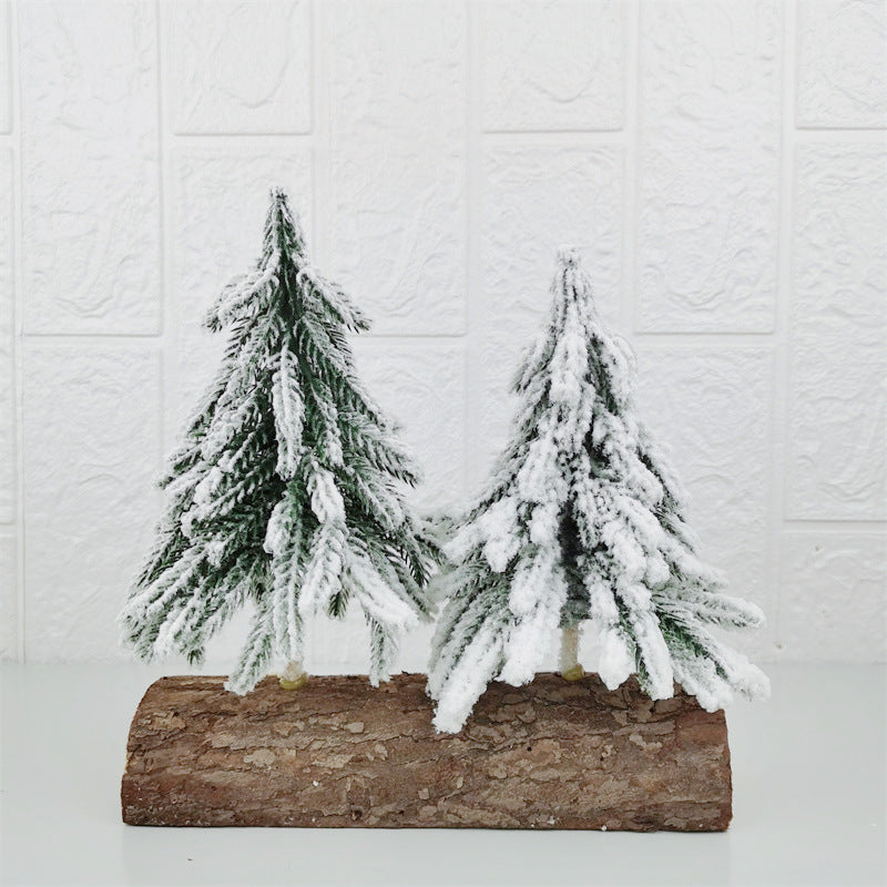 8 Inch Artificial Cedar Christmas Tree with Base, Tabletop Decor, Bulk Wholesale Quantity