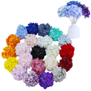 26-Color Silk Hydrangeas Artificial Flowers with Detachable Stems for DIY Floral Arrangements