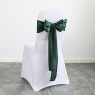 Bulk 10PCS Bows Chair Sashes Satin Chair Ribbons for Wedding Party Events Banquet Chair Cover Decoration Wholesale