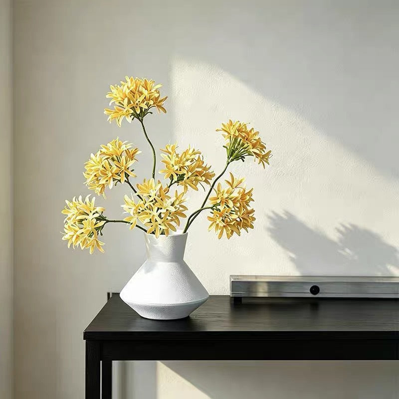 Single Stem Agapanthus Artificial Flower, 24" Tall, Modern Home Decor for Weddings & Events