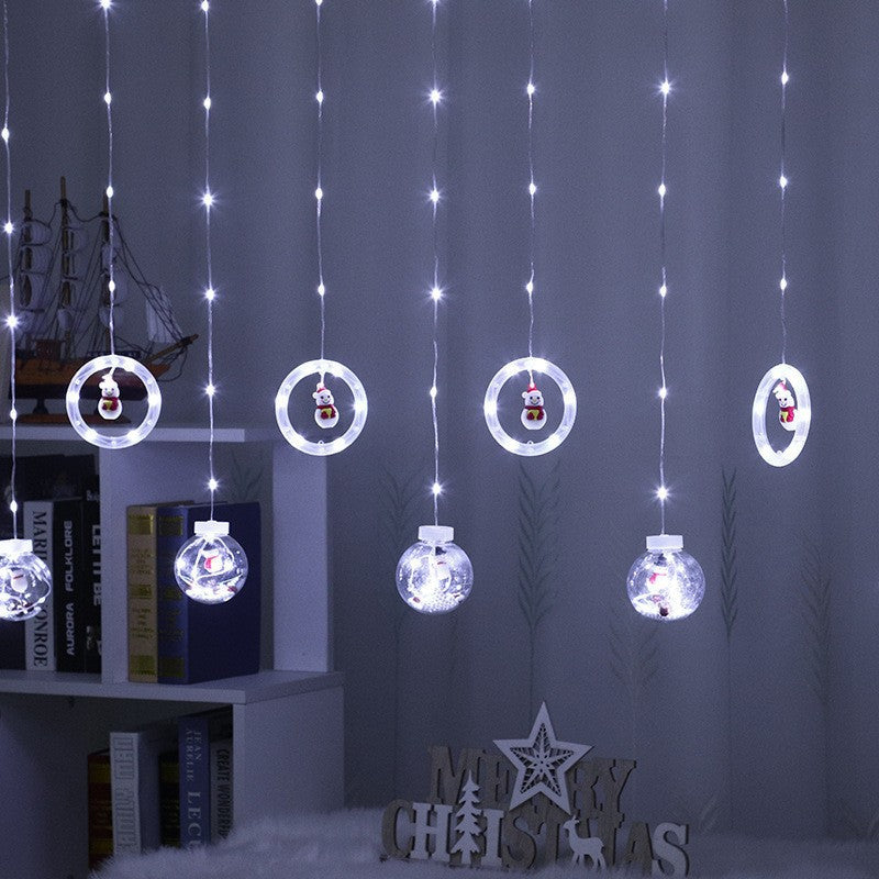 118 Ft LED Curtain String Lights USB Powered with Smart Remote Control for Christmas Window Hanging Decor