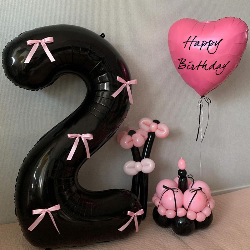 32 Inch Number Foil Balloon - 0-9 Digits Optional | Kids Birthday Party Decor for Boys & Girls