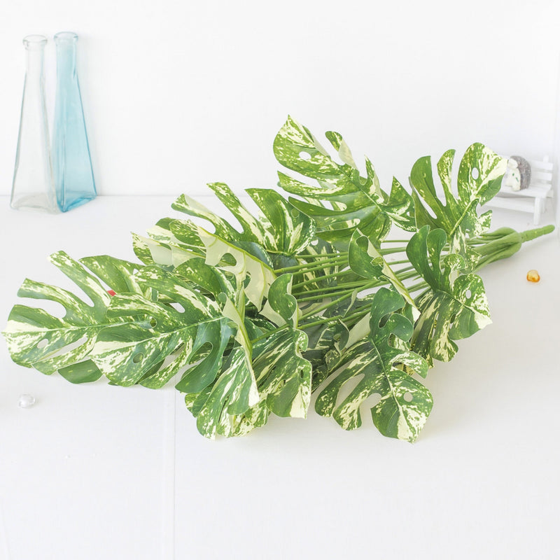 29 Inch Artificial Monstera Plant in Pot, Large Fake Potted Indoor Outdoor Decor, Bulk Quantity