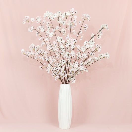 Weeping Cherry Blossom Artificial Flowers - 43.3 Inch 2-Pack | Wedding Decor & Vintage Accents