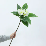 Bulk 26" Frangipani Bridal Bouquet Artificial Flower Arrangement UV Coated for Boho Home Decor Bridal Shower Centerpieces Wholesale