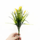 Premium 10 Pack UV Resistant Artificial Lavender Grass High Quality Faux Plants Porch Patio Garden Indoor Outdoor Decor