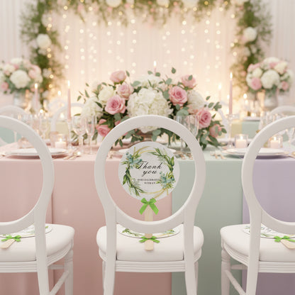 Bridal Shower Favors Wedding Fans for Guests (10 Pack) - Wedding Reception Decor & Paper Party Supplies