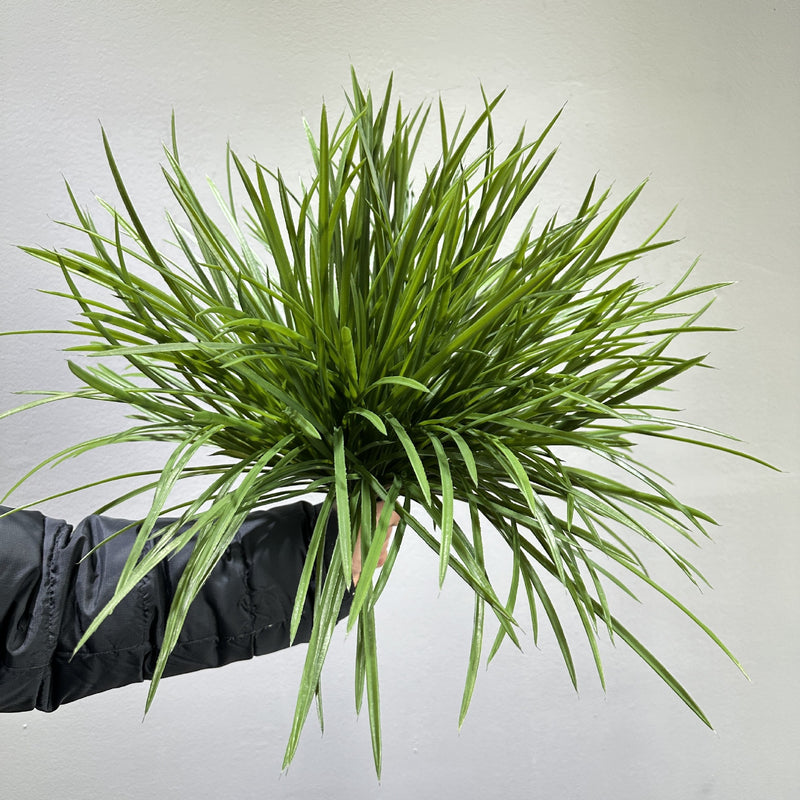 Artificial Orchid Grass Bush, 112-Leaf Set, 20" Tall, Plastic, for Home Decor, Events, and DIY Projects