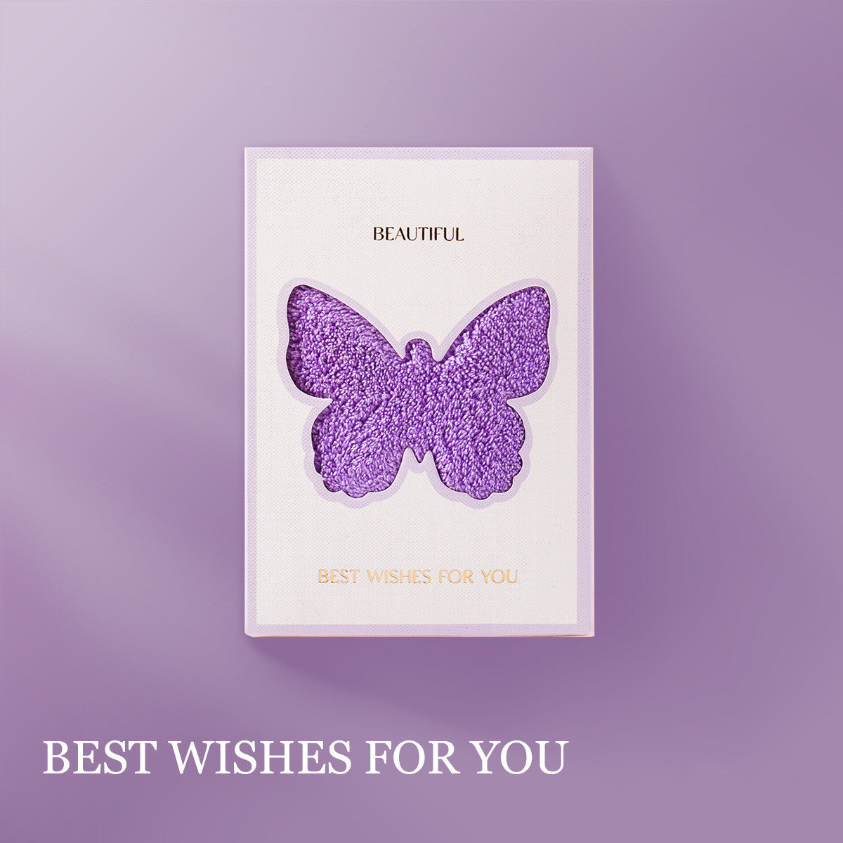 Butterfly Hand Towel Set - 2PCS Luxury Wedding Favor Bridesmaid Gift Baby Shower Gift | Elegant & Practical