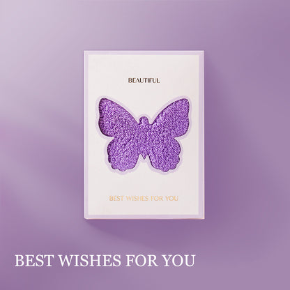 Butterfly Hand Towel Set - 2PCS Luxury Wedding Favor Bridesmaid Gift Baby Shower Gift | Elegant & Practical